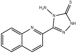 4-amino-5-(quinolin-2-yl)-4H-1,2,4-triazole-3-thiol 구조식 이미지