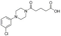 5-[4-(3-chlorophenyl)piperazin-1-yl]-5-oxopentanoic acid Structure