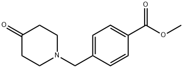 methyl 4-[(4-oxopiperidin-1-yl)methyl]benzoate Structure