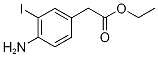 Ethyl  (4-Amino-3-iodophenyl)acetate Structure