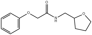 2-phenoxy-N-(tetrahydro-2-furanylmethyl)acetamide Structure