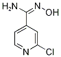 2-chloro-N'-hydroxy-4-pyridinecarboximidamide Structure