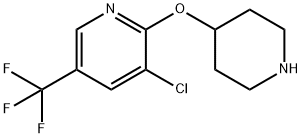3-chloro-5-(trifluoromethyl)-2-pyridinyl 4-piperidinyl ether 구조식 이미지