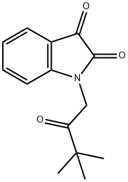 1-(3,3-dimethyl-2-oxobutyl)-1H-indole-2,3-dione 구조식 이미지