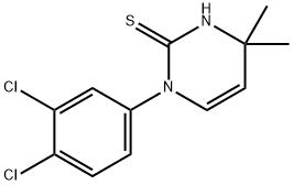 1-(3,4-dichlorophenyl)-4,4-dimethyl-1,4-dihydropyrimidine-2-thiol 구조식 이미지