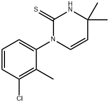 1-(3-chloro-2-methylphenyl)-4,4-dimethyl-1,4-dihydropyrimidine-2-thiol Structure