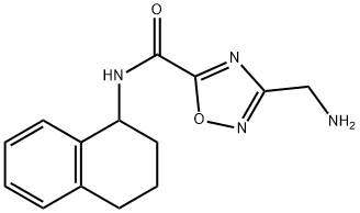 3-(aminomethyl)-N-1,2,3,4-tetrahydronaphthalen-1-yl-1,2,4-oxadiazole-5-carboxamide Structure