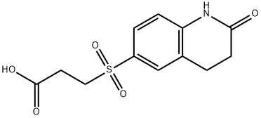 3-[(2-oxo-1,2,3,4-tetrahydroquinolin-6-yl)sulfonyl]propanoic acid 구조식 이미지