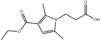 3-[3-(ethoxycarbonyl)-2,5-dimethyl-1H-pyrrol-1-yl]propanoic acid Structure