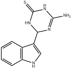 4-amino-6-(1H-indol-3-yl)-1,6-dihydro-1,3,5-triazine-2-thiol Structure