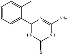 4-amino-6-(2-methylphenyl)-1,6-dihydro-1,3,5-triazine-2-thiol 구조식 이미지