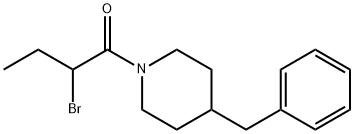 4-benzyl-1-(2-bromobutanoyl)piperidine Structure