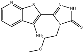 5-(3-aminothieno[2,3-b]pyridin-2-yl)-4-(2-methoxyethyl)-4H-1,2,4-triazole-3-thiol Structure