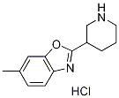 6-methyl-2-piperidin-3-yl-1,3-benzoxazole hydrochloride Structure