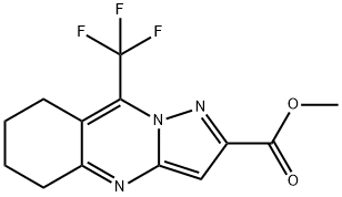 methyl 9-(trifluoromethyl)-5,6,7,8-tetrahydropyrazolo[5,1-b]quinazoline-2-carboxylate 구조식 이미지