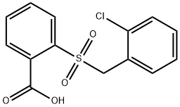 2-[(2-chlorobenzyl)sulfonyl]benzoic acid 구조식 이미지