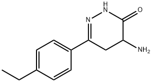 4-amino-6-(4-ethylphenyl)-4,5-dihydropyridazin-3(2H)-one 구조식 이미지
