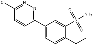 5-(6-chloropyridazin-3-yl)-2-ethylbenzenesulfonamide 구조식 이미지