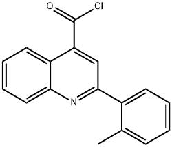 2-(2-methylphenyl)quinoline-4-carbonyl chloride 구조식 이미지