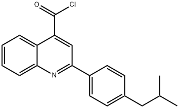 2-(4-isobutylphenyl)quinoline-4-carbonyl chloride 구조식 이미지