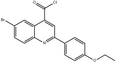 6-bromo-2-(4-ethoxyphenyl)quinoline-4-carbonyl chloride Structure