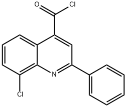 8-chloro-2-phenylquinoline-4-carbonyl chloride Structure