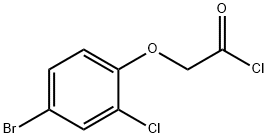 (4-bromo-2-chlorophenoxy)acetyl chloride Structure