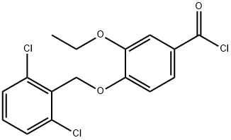 4-[(2,6-dichlorobenzyl)oxy]-3-ethoxybenzoyl chloride 구조식 이미지