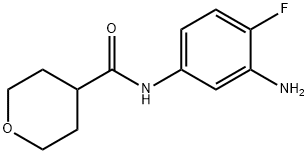 N-(3-Amino-4-fluorophenyl)tetrahydro-2H-pyran-4-carboxamide Structure
