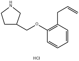 3-[(2-Allylphenoxy)methyl]pyrrolidinehydrochloride 구조식 이미지