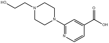 2-[4-(2-Hydroxyethyl)-1-piperazinyl]-isonicotinic acid 구조식 이미지