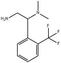 N*1*,N*1*-Dimethyl-1-(2-trifluoromethyl-phenyl)-ethane-1,2-diamine 구조식 이미지