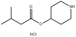 4-Piperidinyl 3-methylbutanoate hydrochloride 구조식 이미지