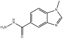 1-Methyl-1H-1,3-benzimidazole-5-carbohydrazide 구조식 이미지