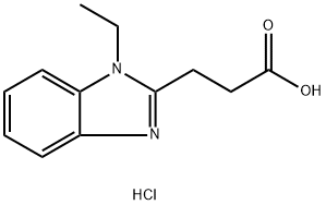 3-(1-Ethyl-1H-benzoimidazol-2-yl)-propionic acidhydrochloride Structure