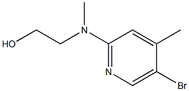 2-[(5-Bromo-4-methyl-2-pyridinyl)(methyl)amino]-1-ethanol Structure