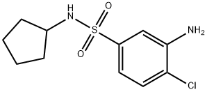 3-Amino-4-chloro-N-cyclopentylbenzenesulfonamide Structure