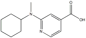 2-[Cyclohexyl(methyl)amino]isonicotinic acid 구조식 이미지