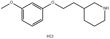 3-Methoxyphenyl 2-(3-piperidinyl)ethyl etherhydrochloride 구조식 이미지