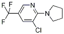 3-Chloro-2-(1-pyrrolidinyl)-5-(trifluoromethyl)-pyridine Structure