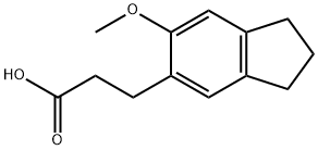 3-(6-Methoxy-indan-5-yl)-propionic acid 구조식 이미지