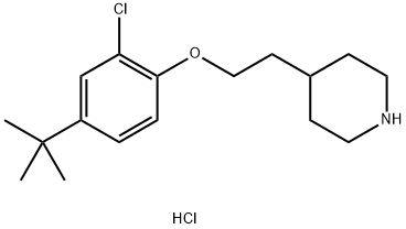 4-{2-[4-(tert-Butyl)-2-chlorophenoxy]-ethyl}piperidine hydrochloride 구조식 이미지