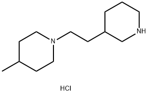 4-Methyl-1-[2-(3-piperidinyl)ethyl]piperidinedihydrochloride 구조식 이미지