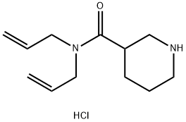 N,N-Diallyl-3-piperidinecarboxamide hydrochloride Structure