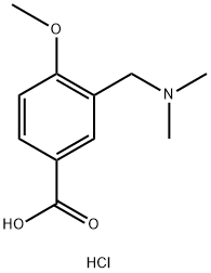 3-Dimethylaminomethyl-4-methoxy-benzoic acidhydrochloride 구조식 이미지