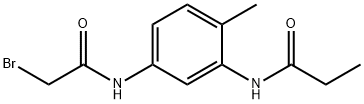 N-{5-[(2-Bromoacetyl)amino]-2-methylphenyl}propanamide 구조식 이미지