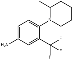 4-(2-Methyl-1-piperidinyl)-3-(trifluoromethyl)-phenylamine 구조식 이미지