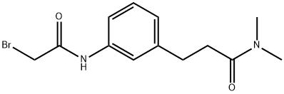 3-{3-[(2-Bromoacetyl)amino]phenyl}-N,N-dimethylpropanamide Structure