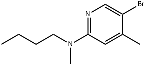 5-Bromo-N-butyl-N,4-dimethyl-2-pyridinamine 구조식 이미지