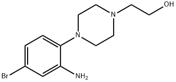 2-[4-(2-Amino-4-bromophenyl)-1-piperazinyl]-1-ethanol 구조식 이미지